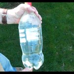 Clear PET bottles are used